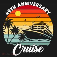 Wedding 49th Anniversary Cruise Trip Husband Wife Couple Ornament thumb 1