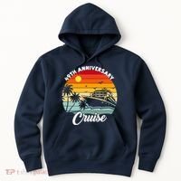 Wedding 49th Anniversary Cruise Trip Husband Wife Couple Hoodie thumb 0
