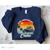 Wedding 49th Anniversary Cruise Trip Husband Wife Couple Sweatshirt thumb 2