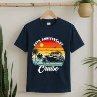 Wedding 49th Anniversary Cruise Trip Husband Wife Couple T-Shirt thumb 2