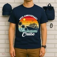 Wedding 49th Anniversary Cruise Trip Husband Wife Couple T-Shirt thumb 6