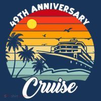 Wedding 49th Anniversary Cruise Trip Husband Wife Couple Women's Tank Top thumb 5