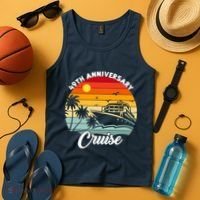 Wedding 49th Anniversary Cruise Trip Husband Wife Couple Tank Top thumb 4