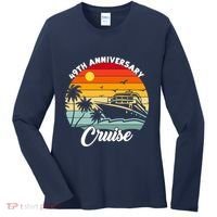 Wedding 49th Anniversary Cruise Trip Husband Wife Couple Women's Long Sleeve Shirt thumb 0