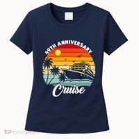 Wedding 49th Anniversary Cruise Trip Husband Wife Couple Women's T-Shirt thumb 0