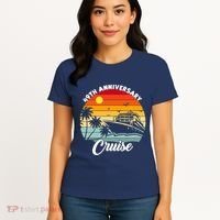 Wedding 49th Anniversary Cruise Trip Husband Wife Couple Women's T-Shirt thumb 4