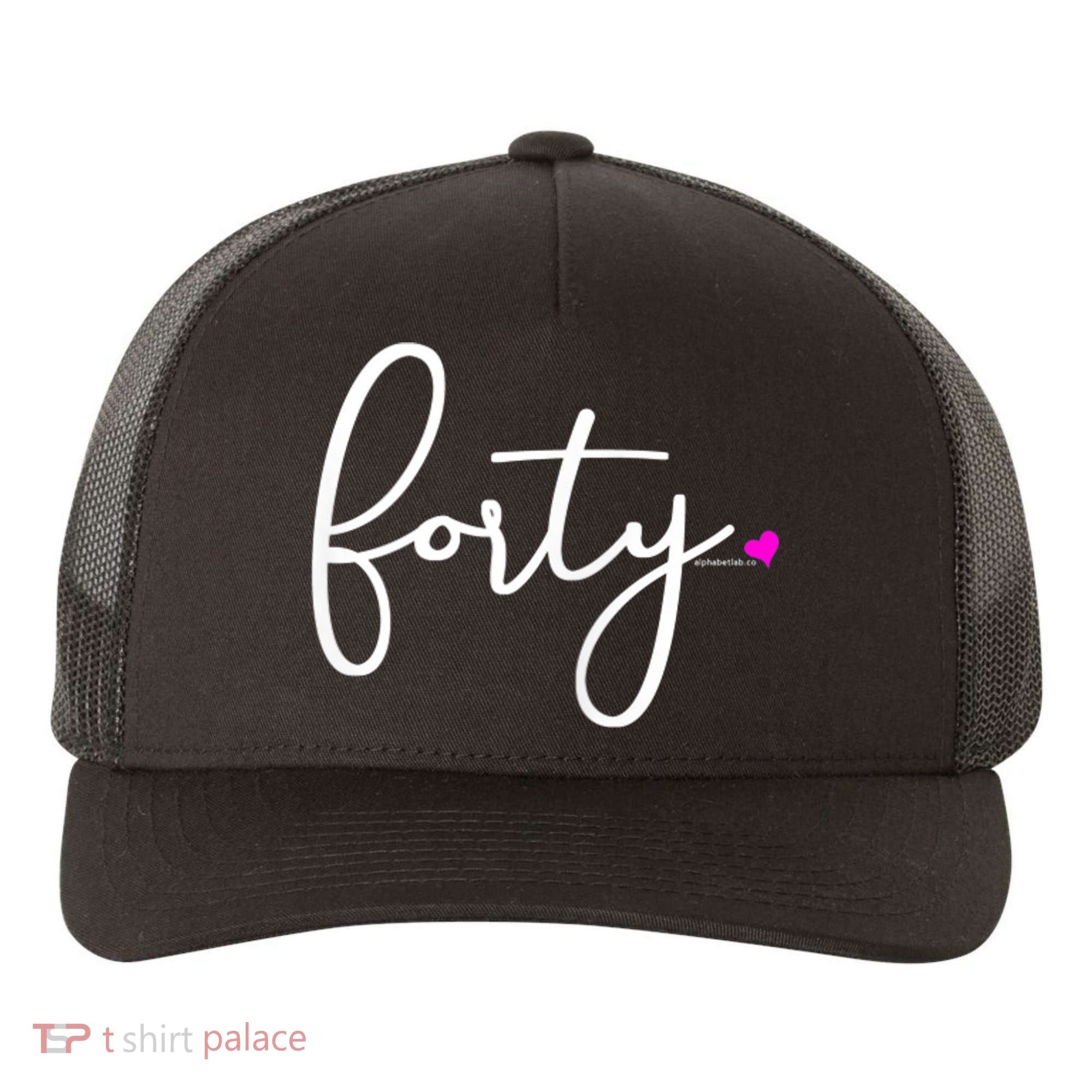 Wom.e.ns 40th Birthday Gift Ideas for Her Wom.e.n  Party Forty Yupoong Adult 5-Panel Trucker Hat