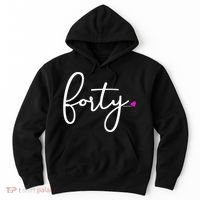 Wom.e.ns 40th Birthday Gift Ideas for Her Wom.e.n  Party Forty Hoodie thumb 0