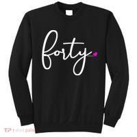 Wom.e.ns 40th Birthday Gift Ideas for Her Wom.e.n  Party Forty Sweatshirt thumb 0