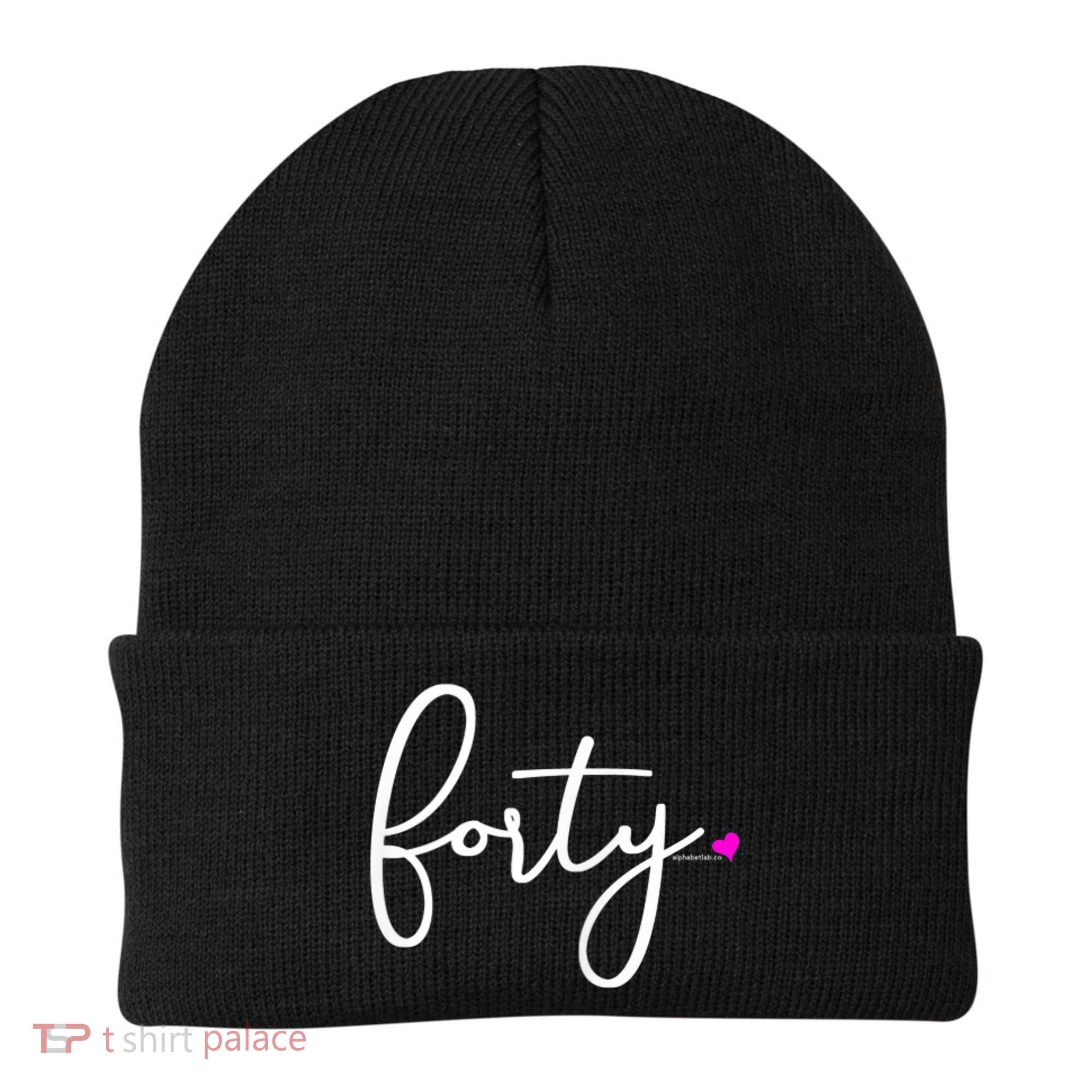 Wom.e.ns 40th Birthday Gift Ideas for Her Wom.e.n  Party Forty Beanie