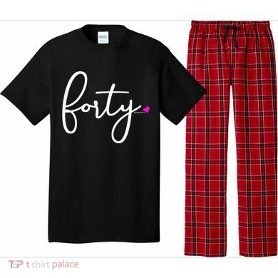 Wom.e.ns 40th Birthday Gift Ideas for Her Wom.e.n  Party Forty Pajama Set