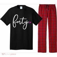 Wom.e.ns 40th Birthday Gift Ideas for Her Wom.e.n  Party Forty Pajama Set thumb 0