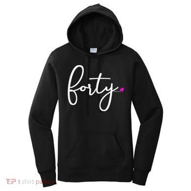 Wom.e.ns 40th Birthday Gift Ideas for Her Wom.e.n  Party Forty Women's Hoodie