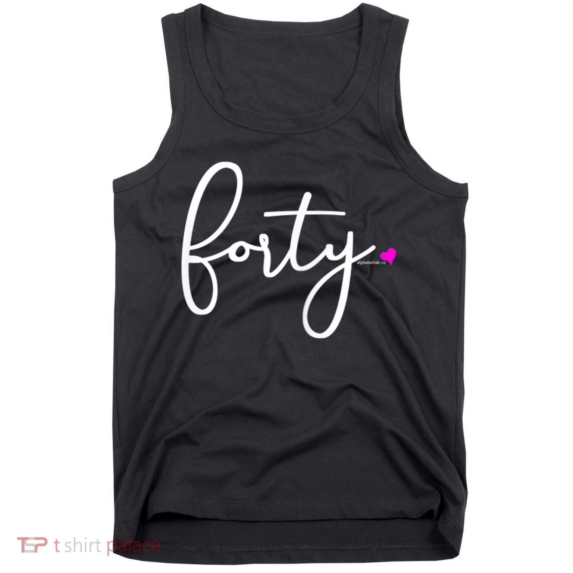 Wom.e.ns 40th Birthday Gift Ideas for Her Wom.e.n  Party Forty Tank Top