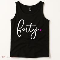 Wom.e.ns 40th Birthday Gift Ideas for Her Wom.e.n  Party Forty Tank Top thumb 2