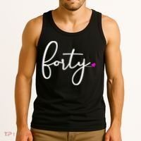 Wom.e.ns 40th Birthday Gift Ideas for Her Wom.e.n  Party Forty Tank Top thumb 3