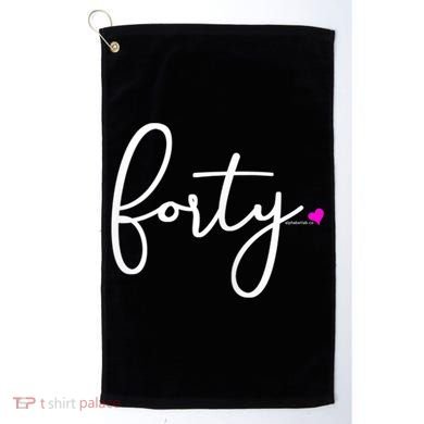 Wom.e.ns 40th Birthday Gift Ideas for Her Wom.e.n  Party Forty Golf Towel
