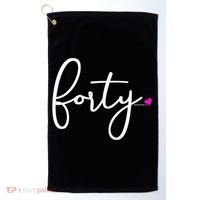 Wom.e.ns 40th Birthday Gift Ideas for Her Wom.e.n  Party Forty Golf Towel thumb 0