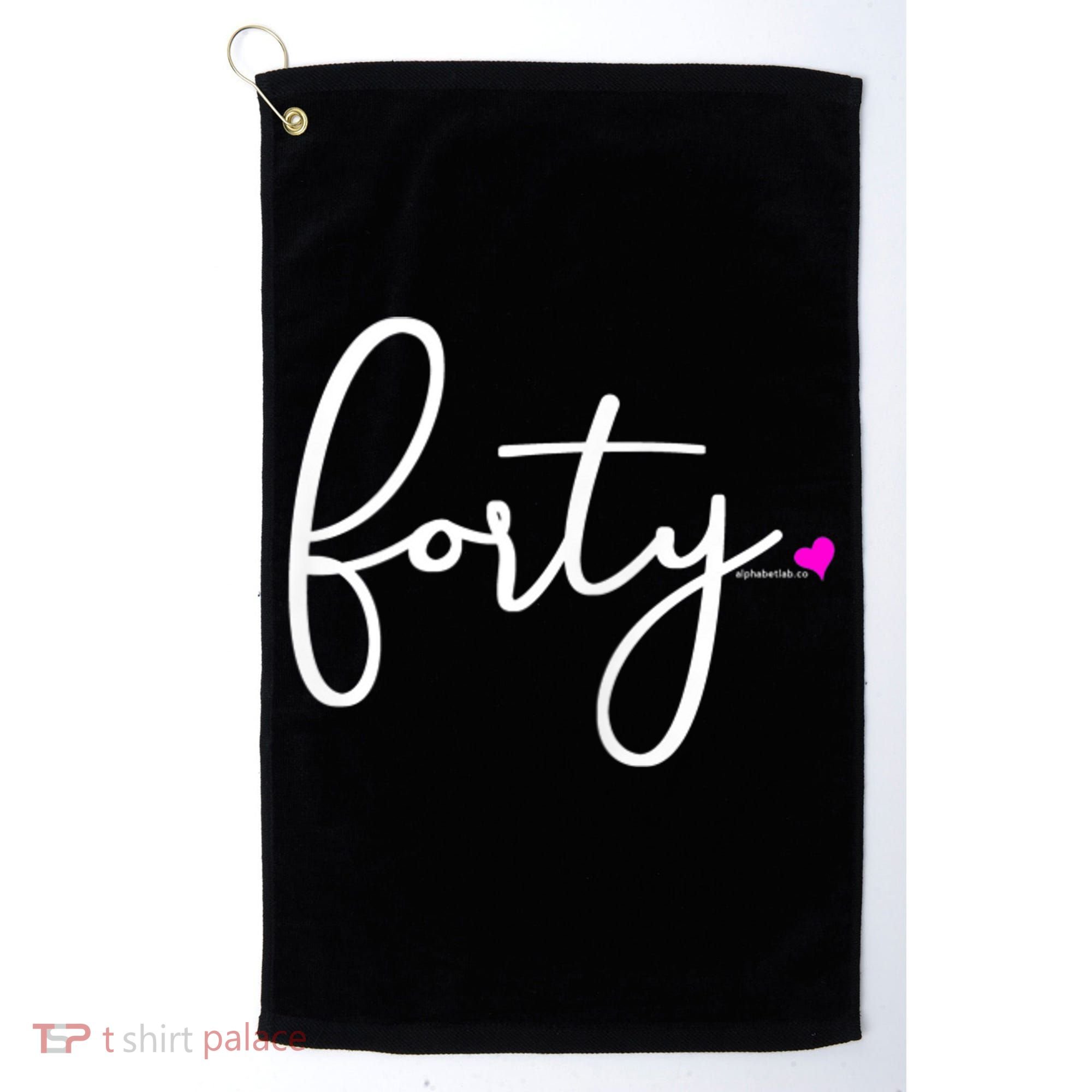 Wom.e.ns 40th Birthday Gift Ideas for Her Wom.e.n  Party Forty Golf Towel