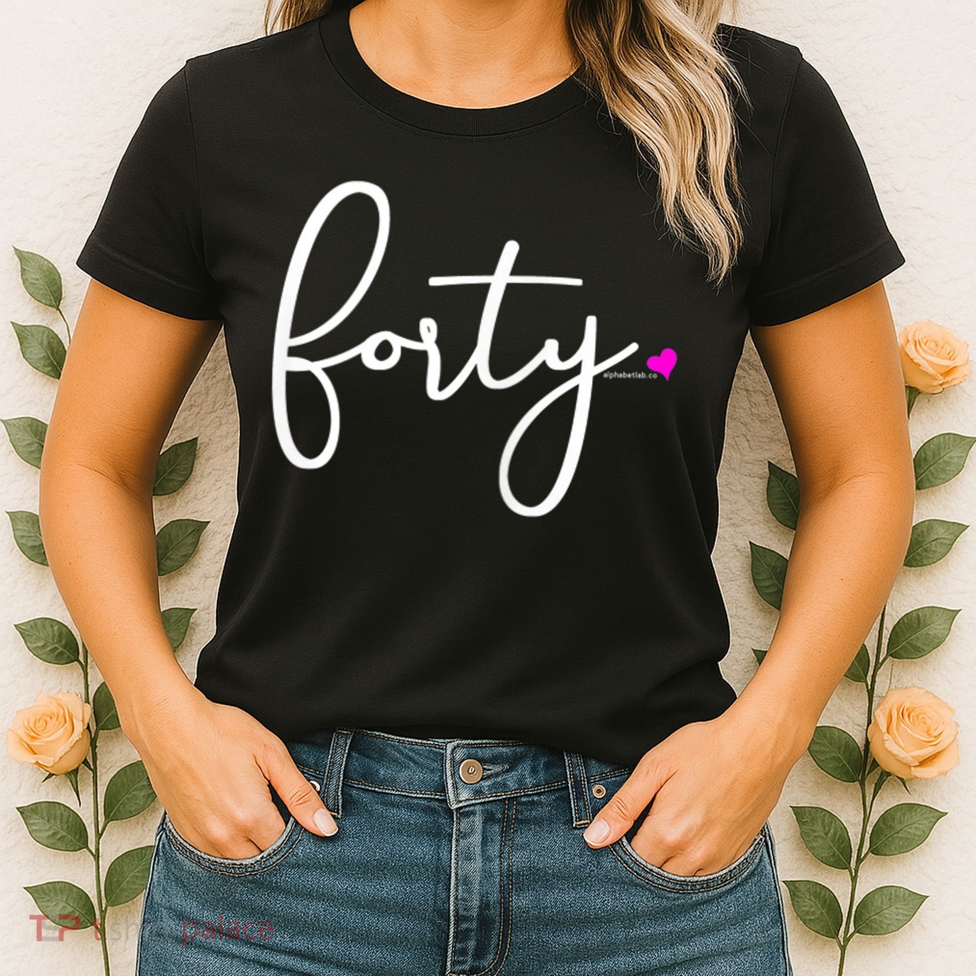 Wom.e.ns 40th Birthday Gift Ideas for Her Wom.e.n  Party Forty Women's T-Shirt