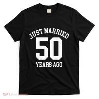 Wedding 50th Anniversary Just Married Football Couple T-Shirt thumb 0