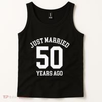 Wedding 50th Anniversary Just Married Football Couple Tank Top thumb 2