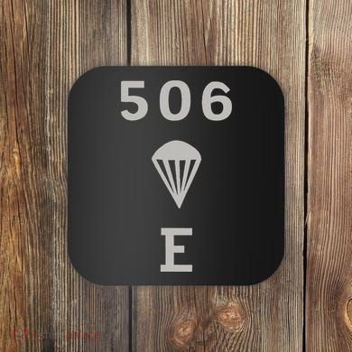 Ww2 506 Pir Easy Company Flag Coaster