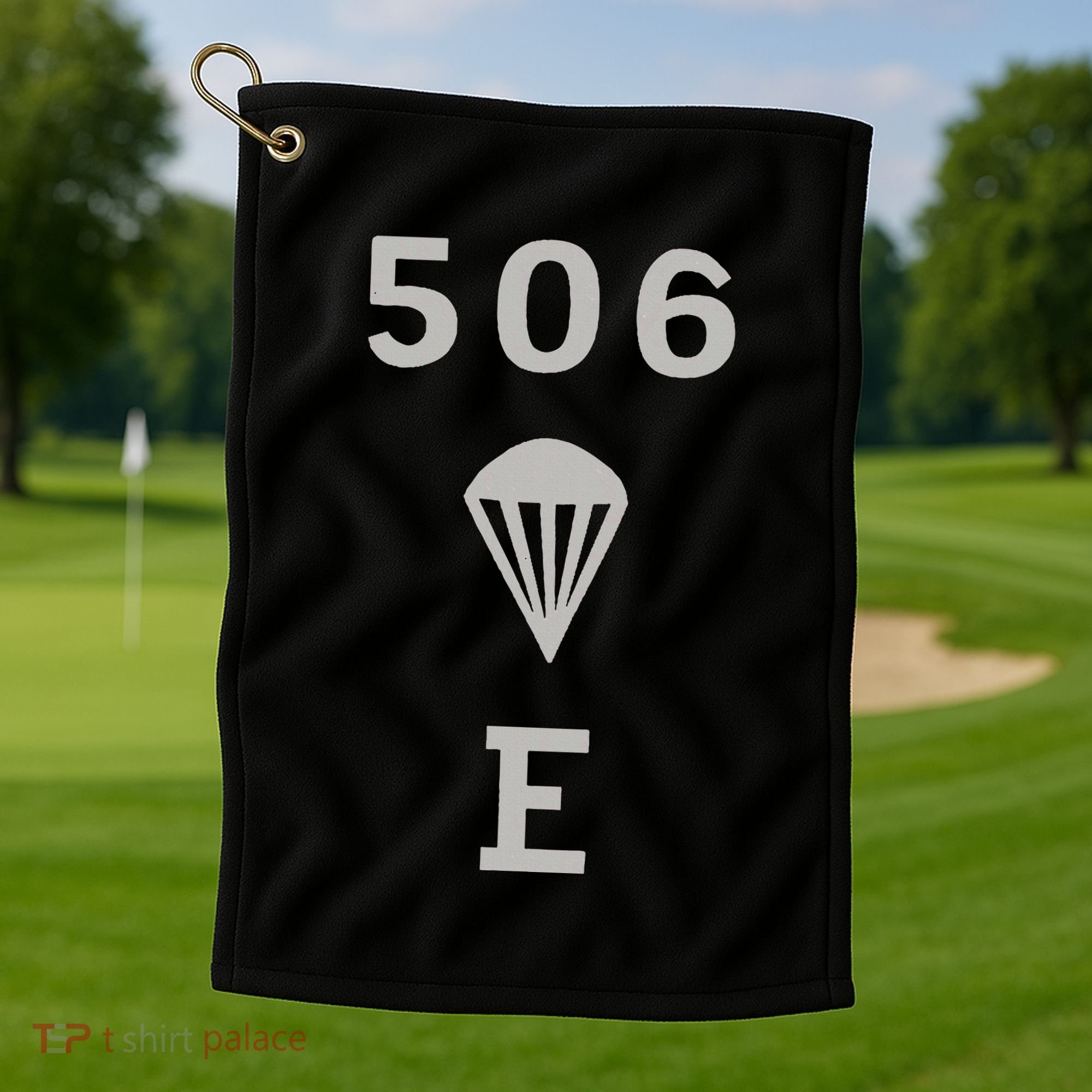 Ww2 506 Pir Easy Company Flag Golf Towel