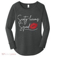 WoM.e.ns 60th Birthday, Sixty-licious Squad V-Neck Women's Perfect Tri Tunic Long Sleeve Shirt thumb 0