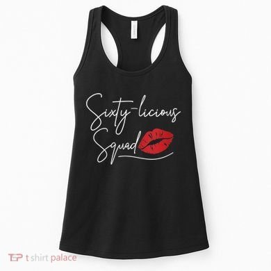 WoM.e.ns 60th Birthday, Sixty-licious Squad V-Neck Women's Tank Top
