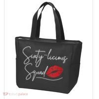 WoM.e.ns 60th Birthday, Sixty-licious Squad V-Neck Tote Bag thumb 3