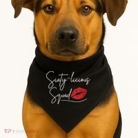 Wo 60th Birthday, Sixty-licious Squad USA-Made Doggie Bandana thumb 1