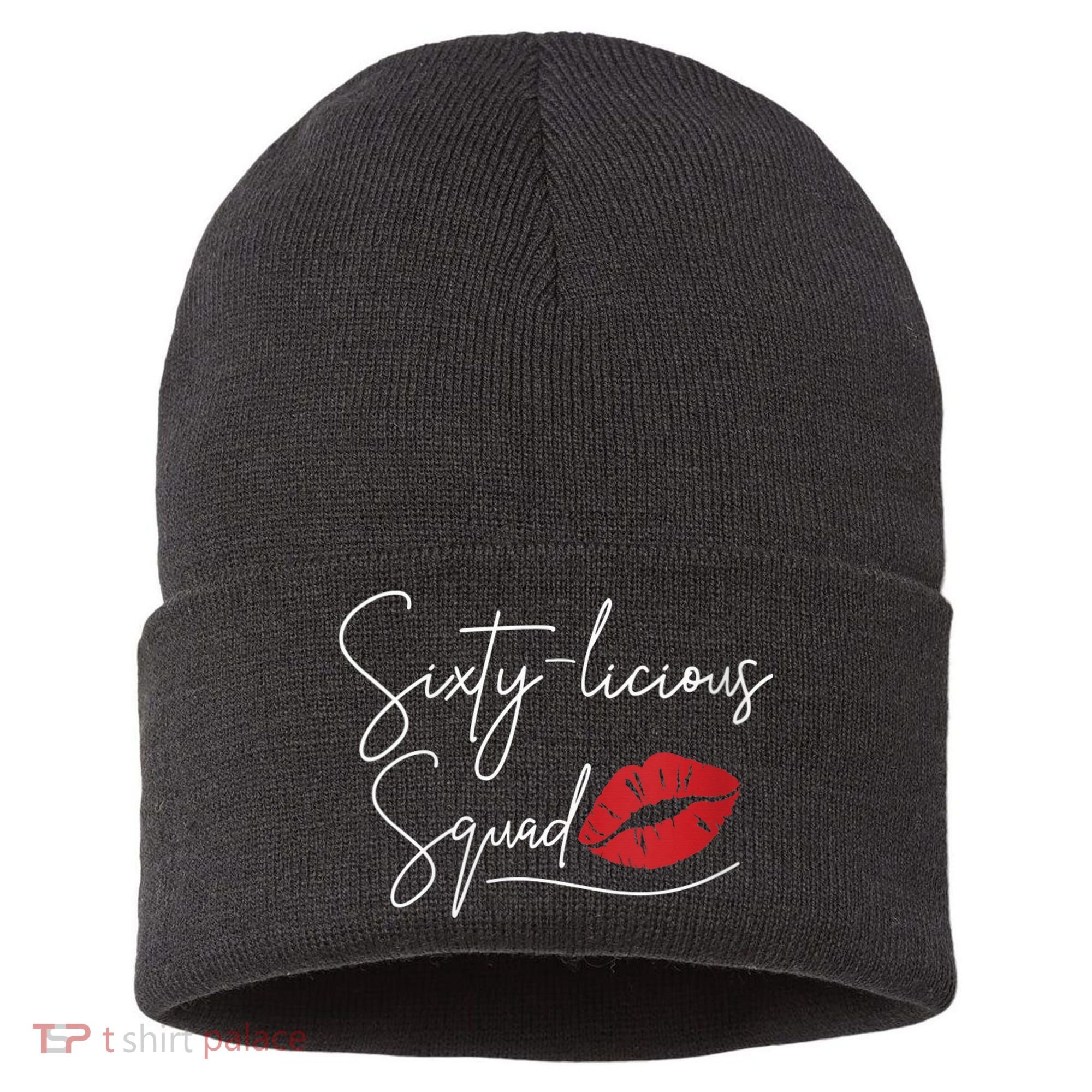 Wo 60th Birthday, Sixty-licious Squad Sustainable Knit Beanie