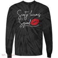 Wo 60th Birthday, Sixty-licious Squad Tie-Dye Long Sleeve Shirt thumb 0