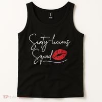Wo 60th Birthday, Sixty-licious Squad Tank Top thumb 2