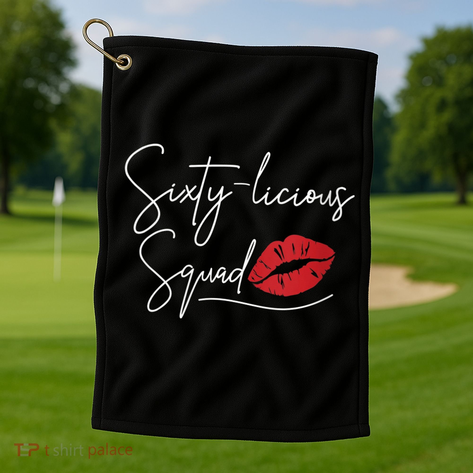 Wo 60th Birthday, Sixty-licious Squad Golf Towel