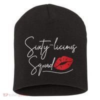 Wo 60th Birthday, Sixty-licious Squad Short Acrylic Beanie thumb 0