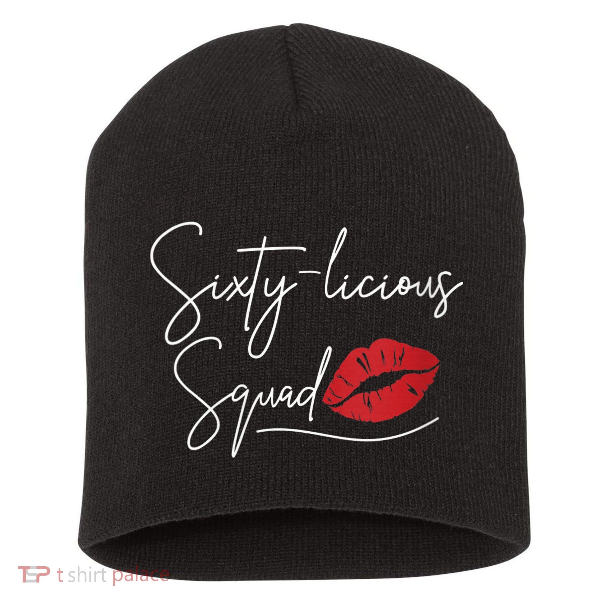 Wo 60th Birthday, Sixty-licious Squad Short Acrylic Beanie