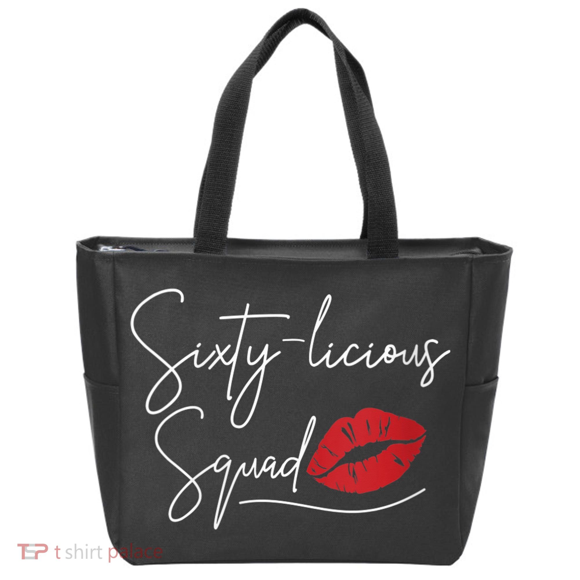 Wo 60th Birthday, Sixty-licious Squad Tote Bag