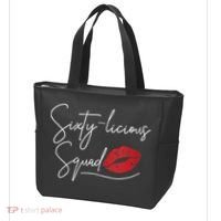 Wo 60th Birthday, Sixty-licious Squad Tote Bag thumb 3