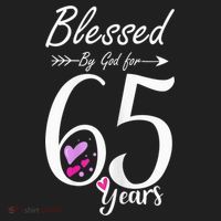 Wo 65th Birthday Tee Gift and Blessed for 65 Years Birthday Beanie thumb 2