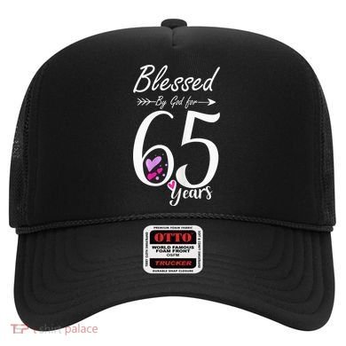 Wo 65th Birthday Tee Gift and Blessed for 65 Years Birthday Hat