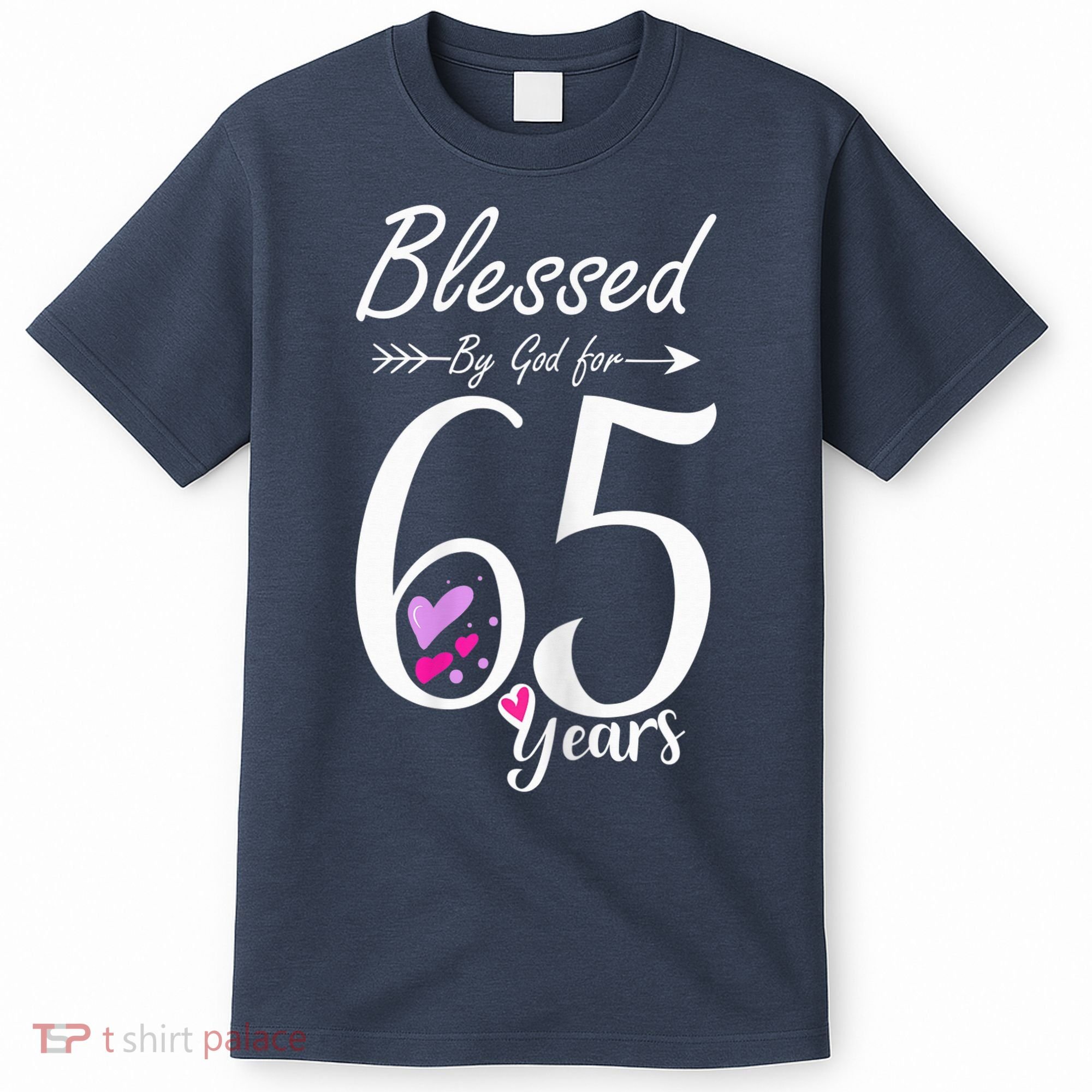 Wo 65th Birthday Tee Gift and Blessed for 65 Years Birthday T-Shirt