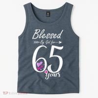 Wo 65th Birthday Tee Gift and Blessed for 65 Years Birthday Tank Top thumb 2