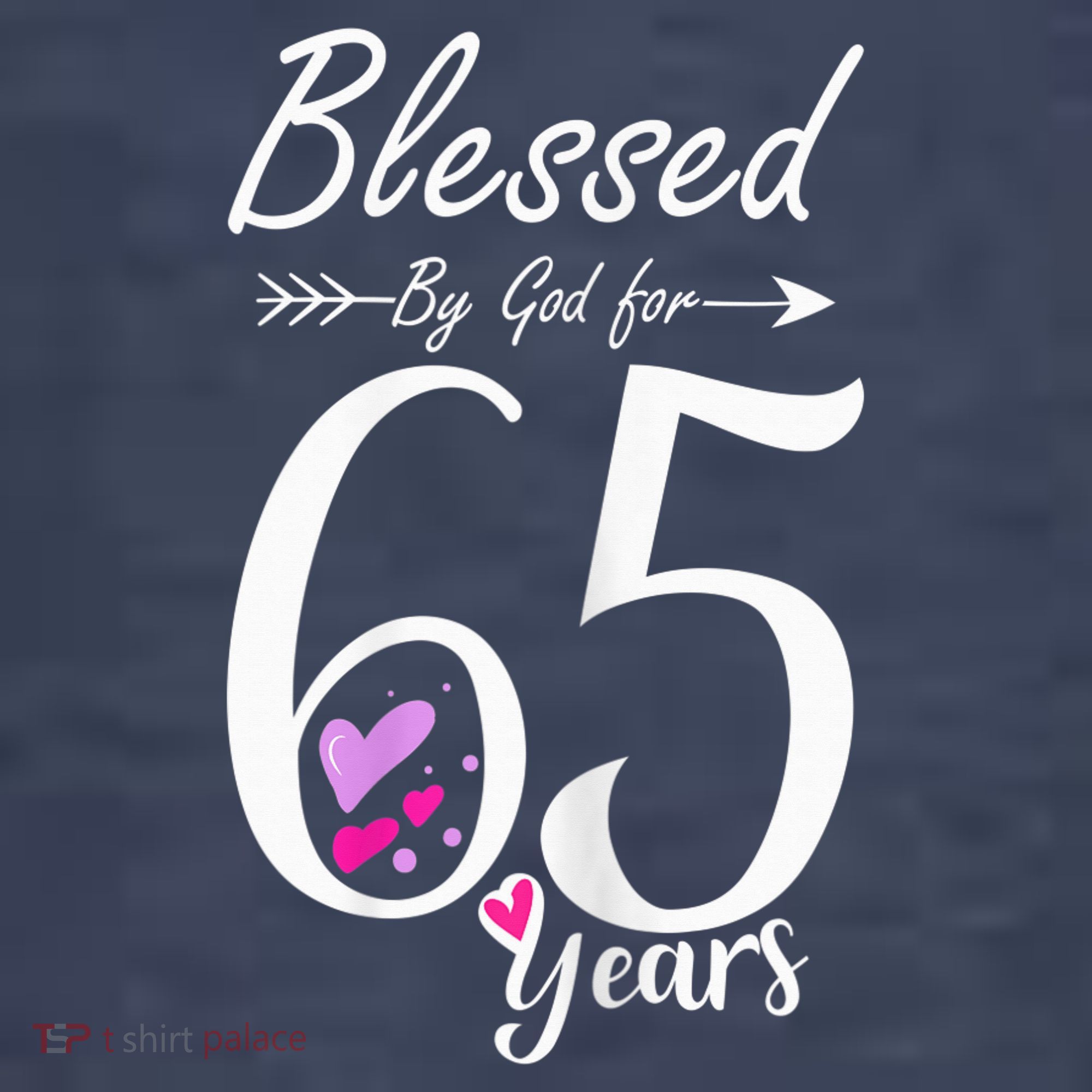 Wo 65th Birthday Tee Gift and Blessed for 65 Years Birthday Women's T-Shirt