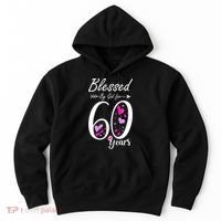 WoM.e.ns 60th Birthday Tee Gift and Blessed for 60 Years Birthday Hoodie thumb 0