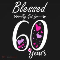 WoM.e.ns 60th Birthday Tee Gift and Blessed for 60 Years Birthday Mousepad thumb 1