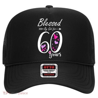 WoM.e.ns 60th Birthday Tee Gift and Blessed for 60 Years Birthday Hat