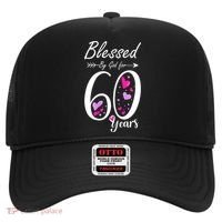 WoM.e.ns 60th Birthday Tee Gift and Blessed for 60 Years Birthday Hat thumb 0
