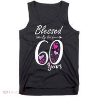 WoM.e.ns 60th Birthday Tee Gift and Blessed for 60 Years Birthday Tank Top thumb 0